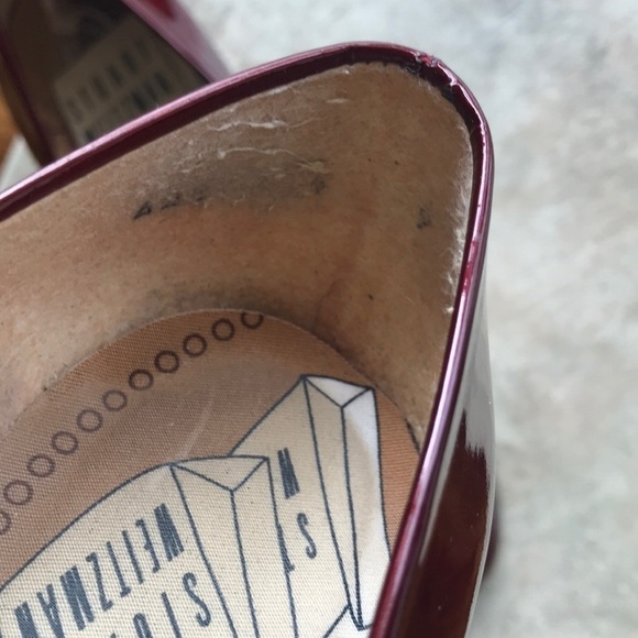 Stuart Weitzman dark red patent leather pumps - Picture 7 of 7